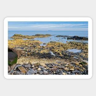 Rocks Sand and Sea Seascape Sticker